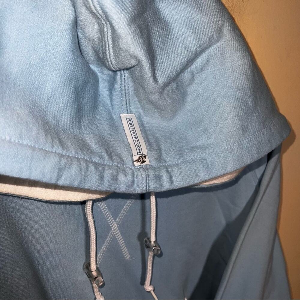 VNTG PUREPLAYAZ throwback Y2K Streetwear embroidered hoodie XL - Picture 5 of 7